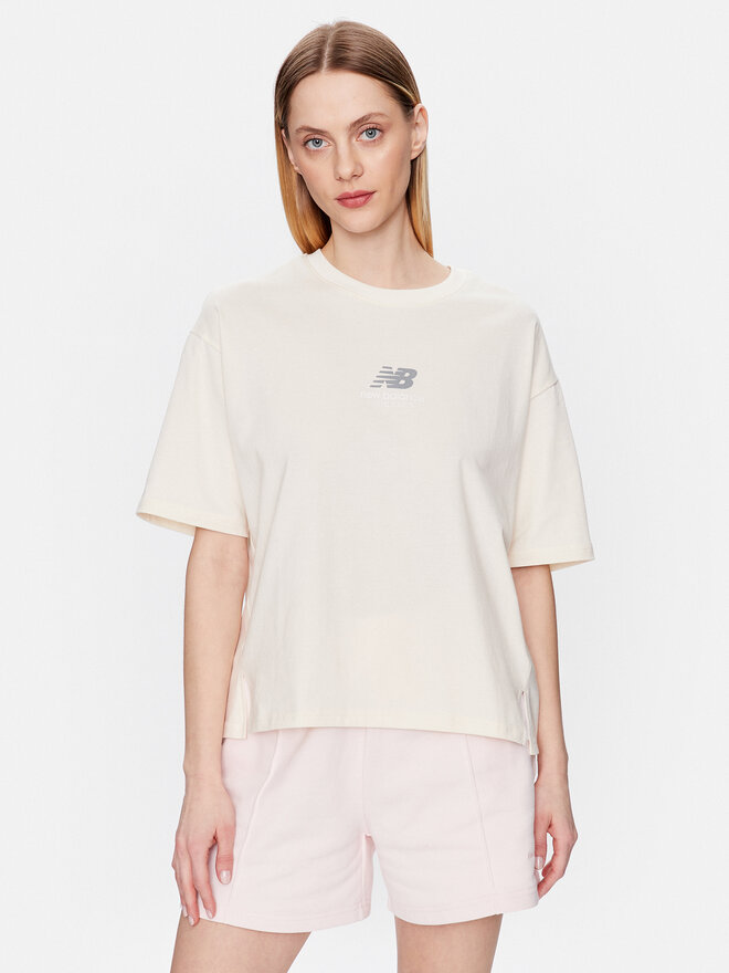 New Balance New Balance Camiseta WT31511 Beis Oversize