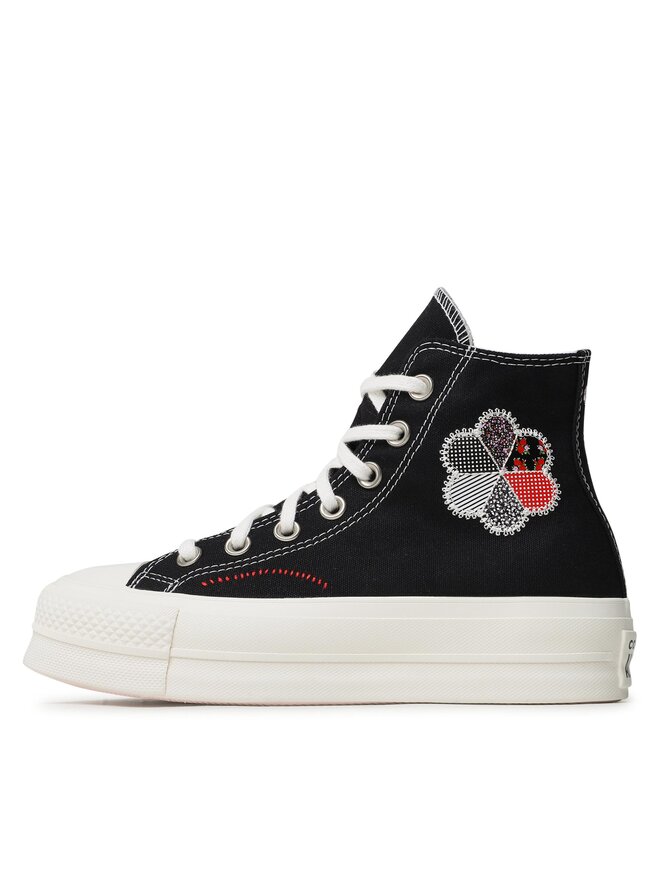 Converse Sneakers aus Stoff Converse Chuck Taylor All Star Lift Hi A05194C Schwarz