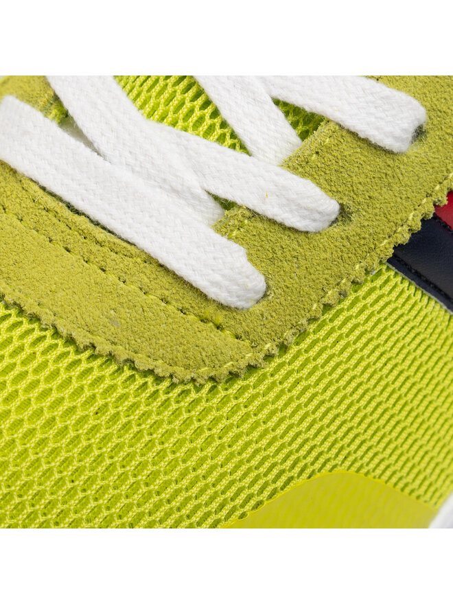 Tommy Jeans Снікерcи Tommy Jeans Flexi Tommy Jeans Flag Sneaker EM0EM00400 Зелений