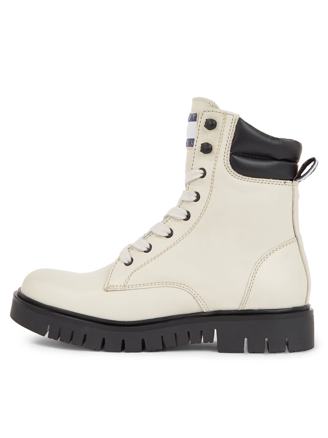 Tommy Jeans Škornji Tommy Jeans Tjw Lace Up Boot EN0EN02314 Bež