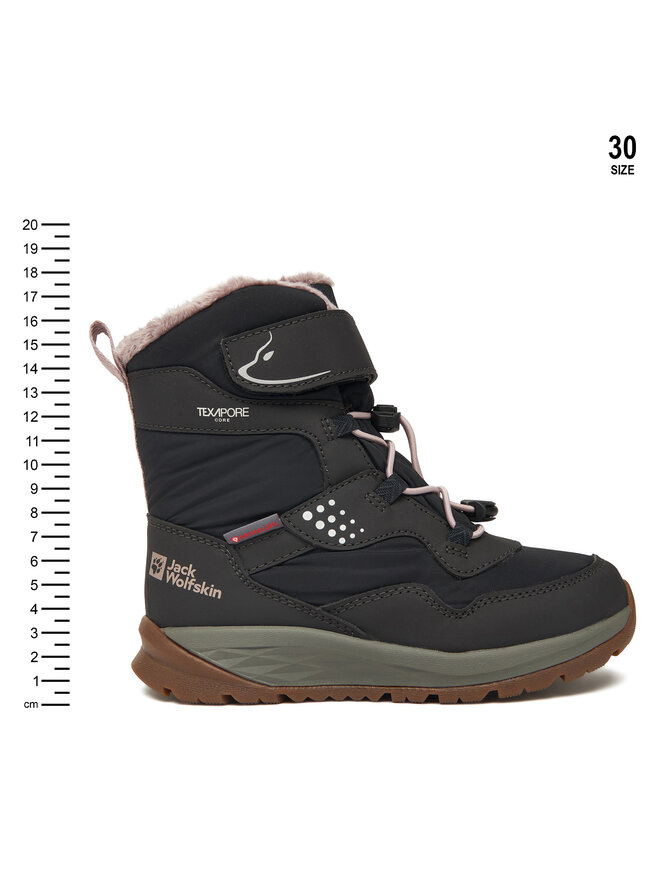 Jack Wolfskin Μπότες Χιονιού Jack Wolfskin Polar Bear-g Texapore High Vc K Μαύρο