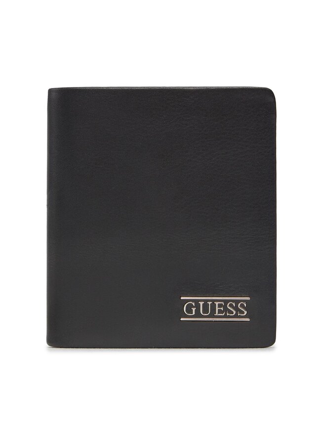 Guess Duży Portfel Męski Guess New Boston R Slg SMNEBR LEA22 Czarny