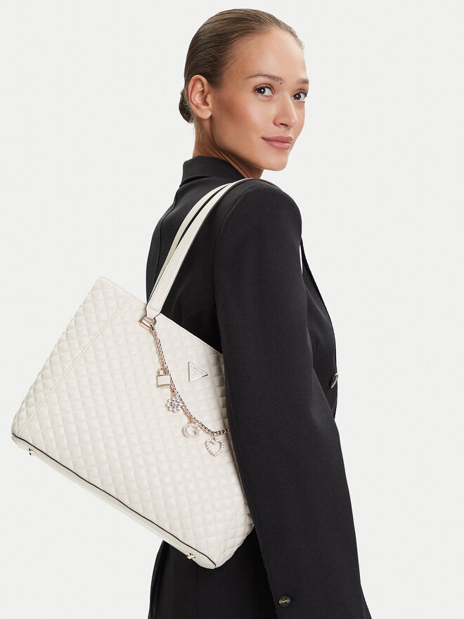 Guess Táska Guess Everlee HWEG86 79250 Ekru