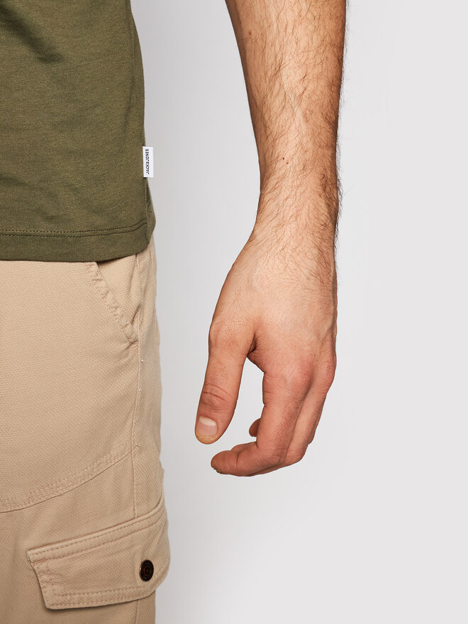 Jack & Jones Jack & Jones T-shirt Orrganic Basic 12156101 Verde Slim Fit