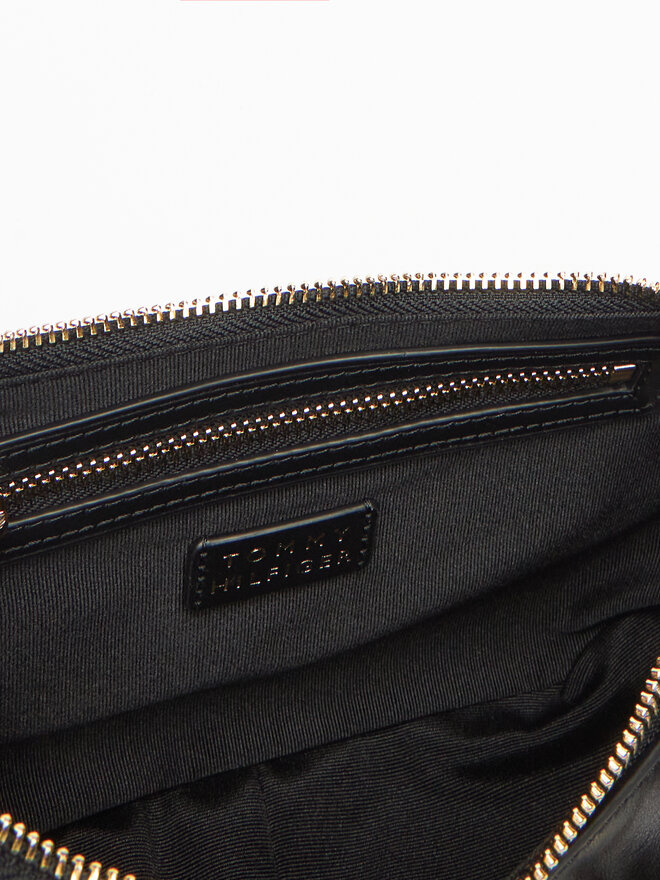 Tommy Hilfiger Τσάντα Tommy Hilfiger Moon Leather Crossover AW0AW17467 Μαύρο