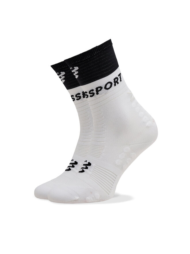 Compressport Visoke nogavice Unisex Compressport Mid Compression V 2.0 SQTU3540002 Bela