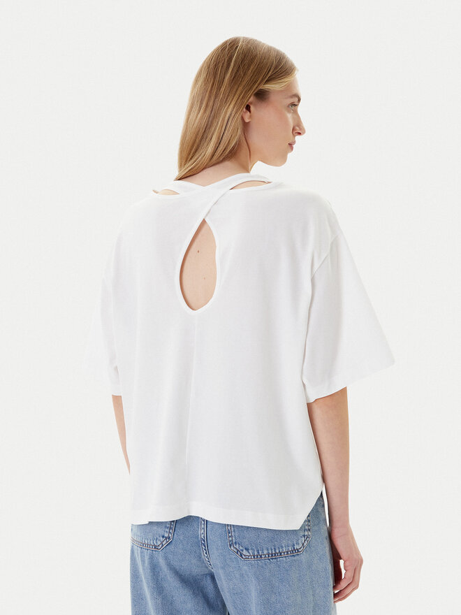 United Colors Of Benetton United Colors Of Benetton T-Shirt 3903D10AA Λευκό Boxy Fit