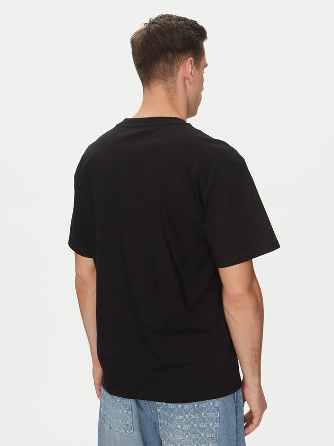 Karl Kani Karl Kani Marškinėliai Woven Signature Heat 60300355 Juoda Regular Fit