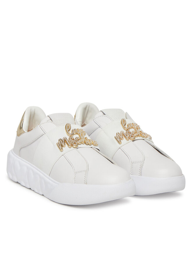 LOVE MOSCHINO Sneakersy LOVE MOSCHINO JA15064G1MIA610A Biały