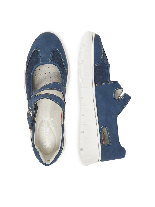 Rieker Pantofi Rieker N1350-14 Bleumarin