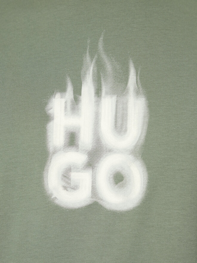 HUGO HUGO T-Shirt Dalayer 50535363 Grün Regular Fit