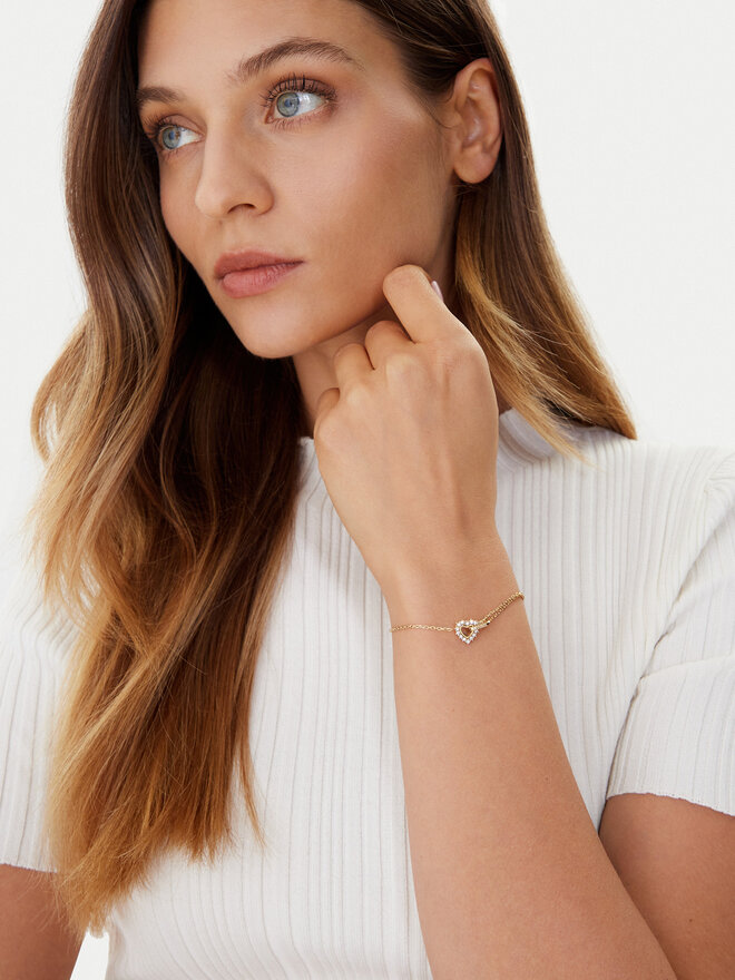 Guess Гривна Guess JUBB05 534JW Златист