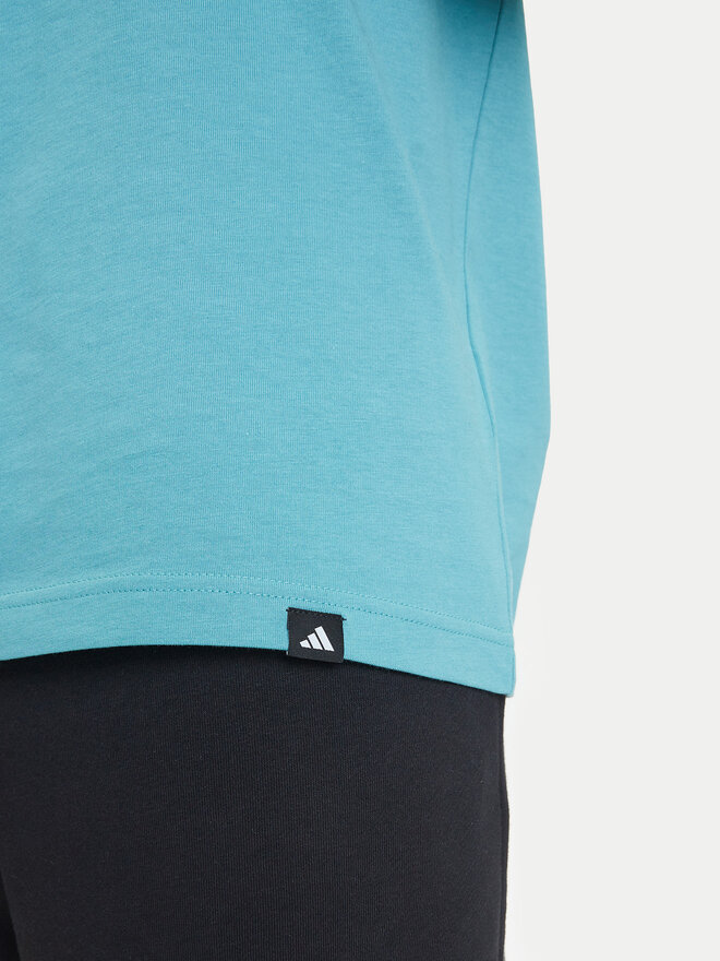 adidas adidas Футболка Yay Sports Verbiage Graphic JY1830 Бірюзовий Regular Fit