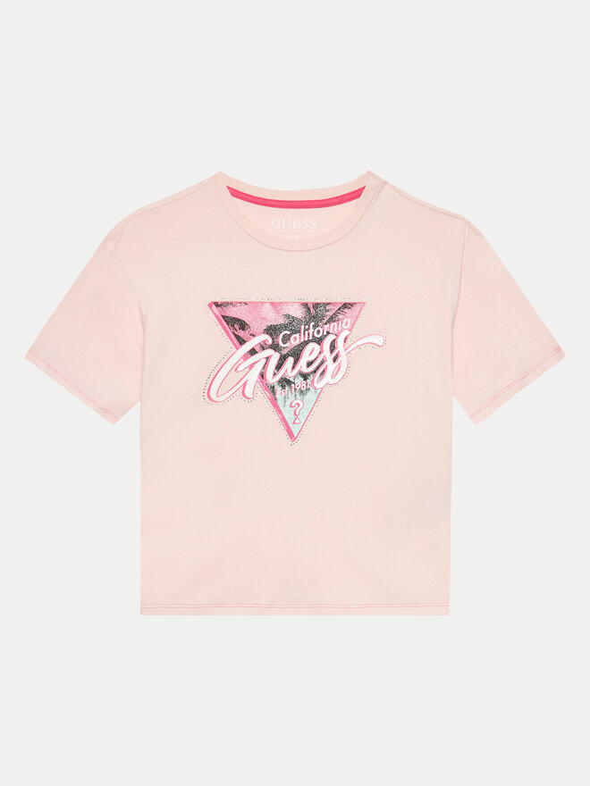 Guess Guess Marškinėliai J4GI26 K6YW1 Rožinė Regular Fit