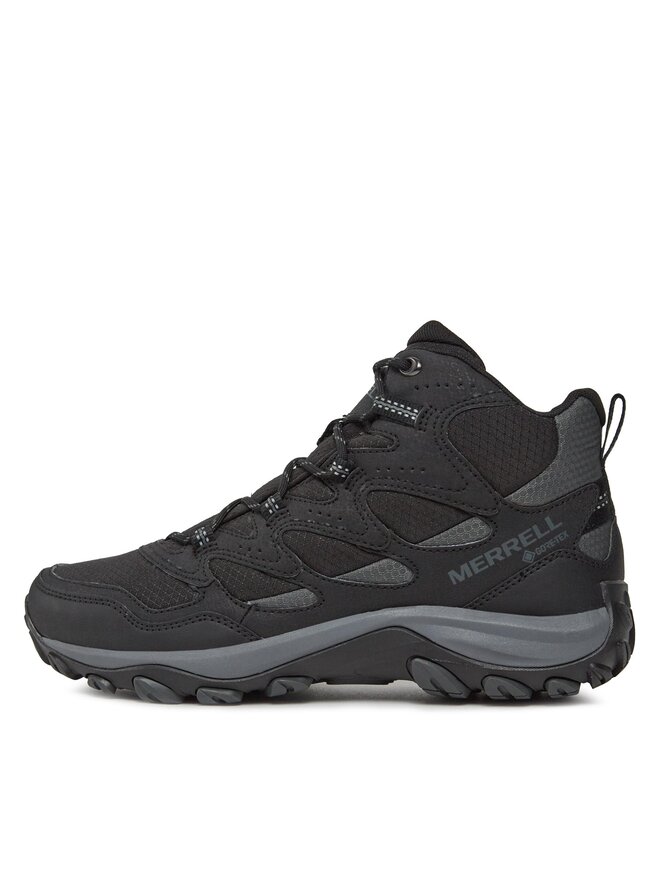Merrell Trekingová obuv Merrell West Rim Mid Gtx GORE-TEX J036519 Černá