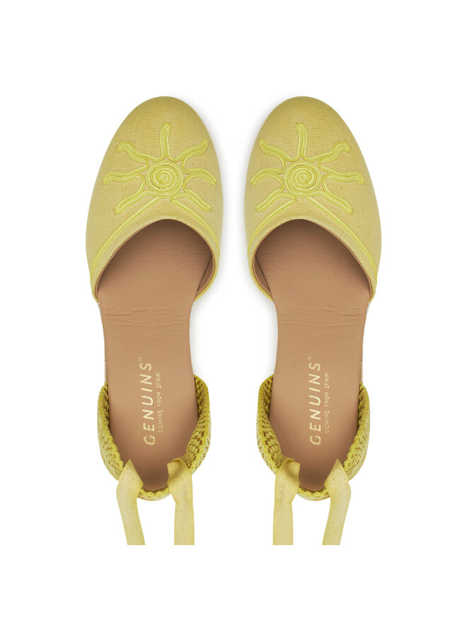 Genuins Espadryle Genuins Vela Sunset G106495 Żółty