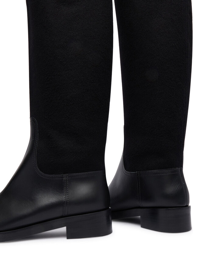 Max Mara Klassische Stiefel Max Mara Cavalierewk 2524796112600 Schwarz