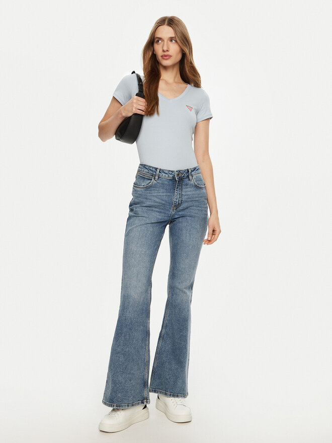 Guess Guess Marškinėliai 159539 Žalia Classic Fit