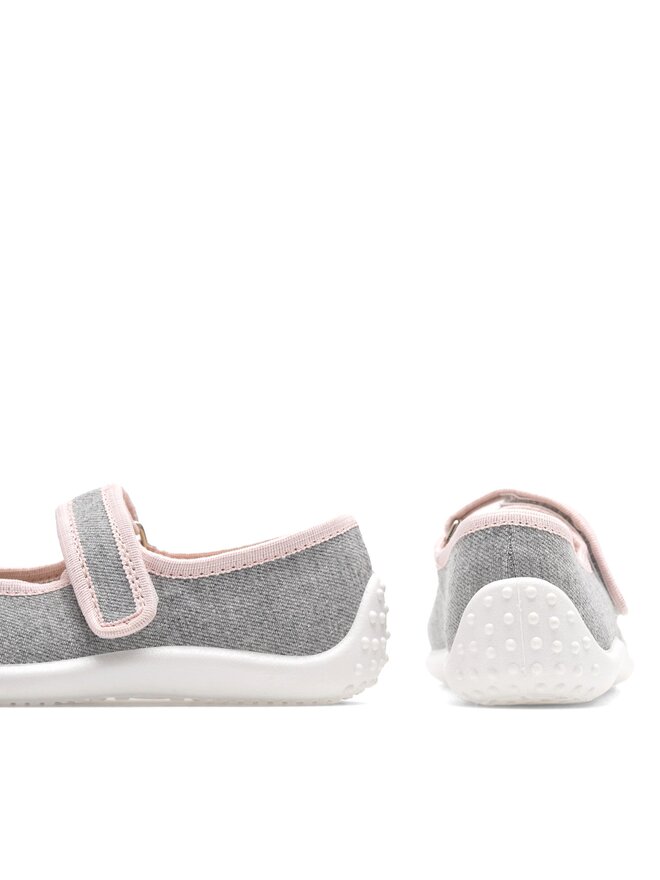 Nelli Blu Пантофи Nelli Blu Balerinki motyl III Сив