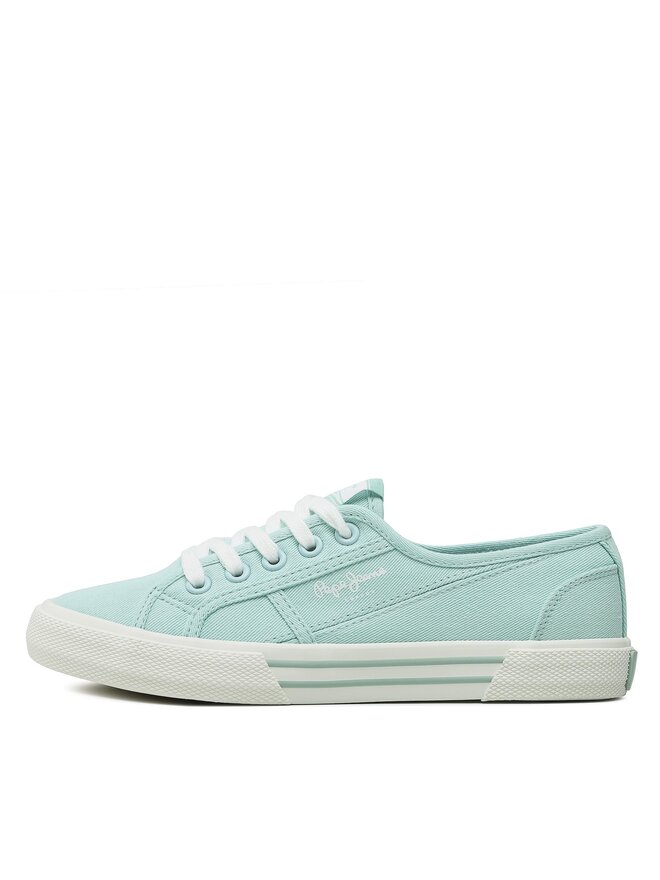 Pepe Jeans Sneakers aus Stoff Pepe Jeans Brady Basic W PLS31287 Türkisfarben