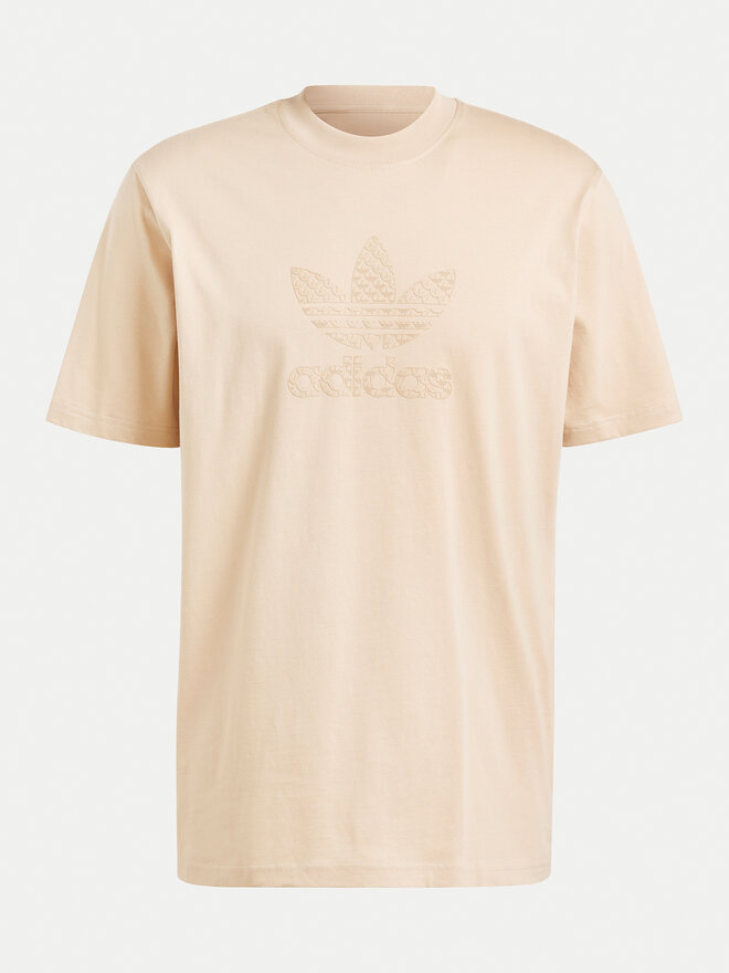 adidas adidas Marškinėliai Mono IX6747 Smėlio Regular Fit