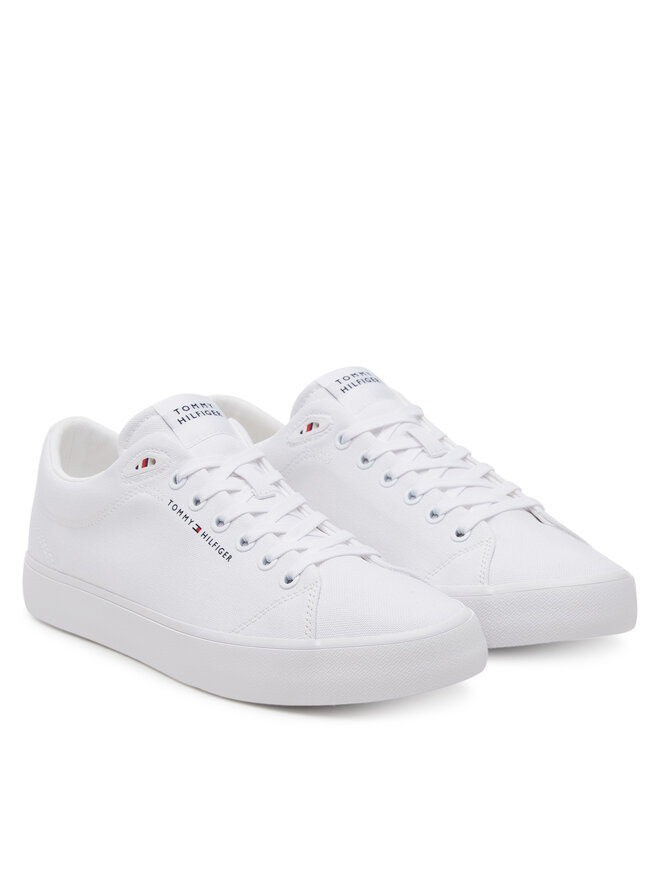 Tommy Hilfiger Tenisky Tommy Hilfiger Th Hi Vulc Low Core Canvas FM0FM05396 Bílá