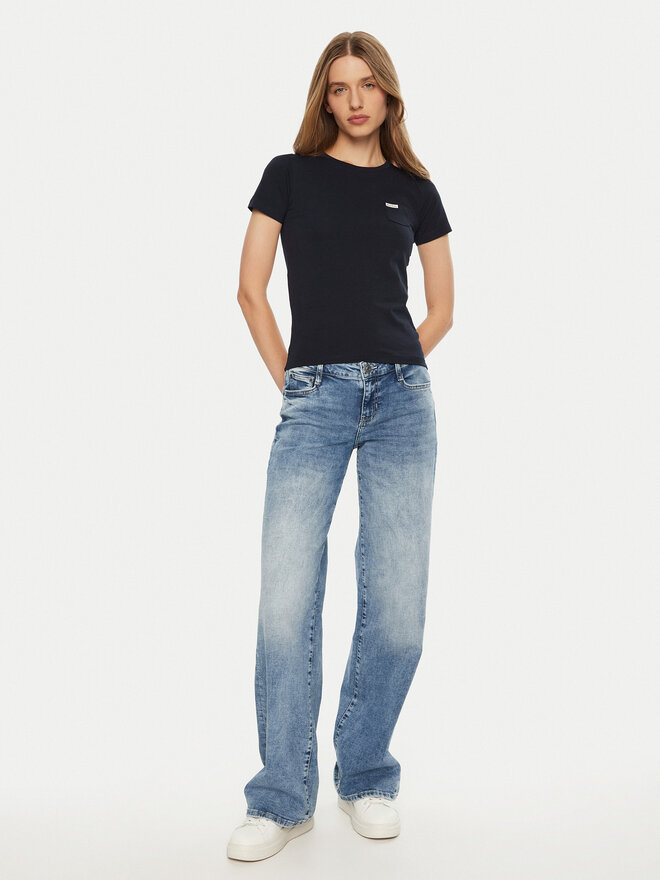 Guess Jeans Guess Jeans Póló W5RI52 J1314 Sötétkék Slim Fit