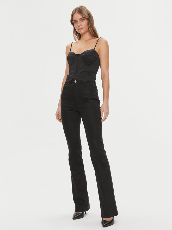Guess Guess Felső W4RH17 WD1R2 Fekete Slim Fit