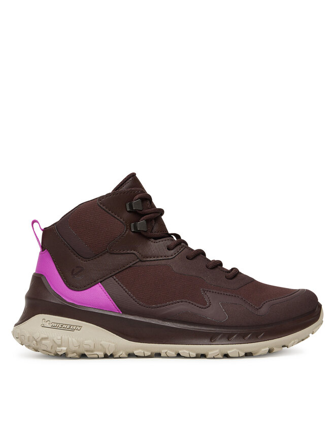 ECCO Sneakersy ECCO W Tex Mid Wp 82432361411 Hnědá