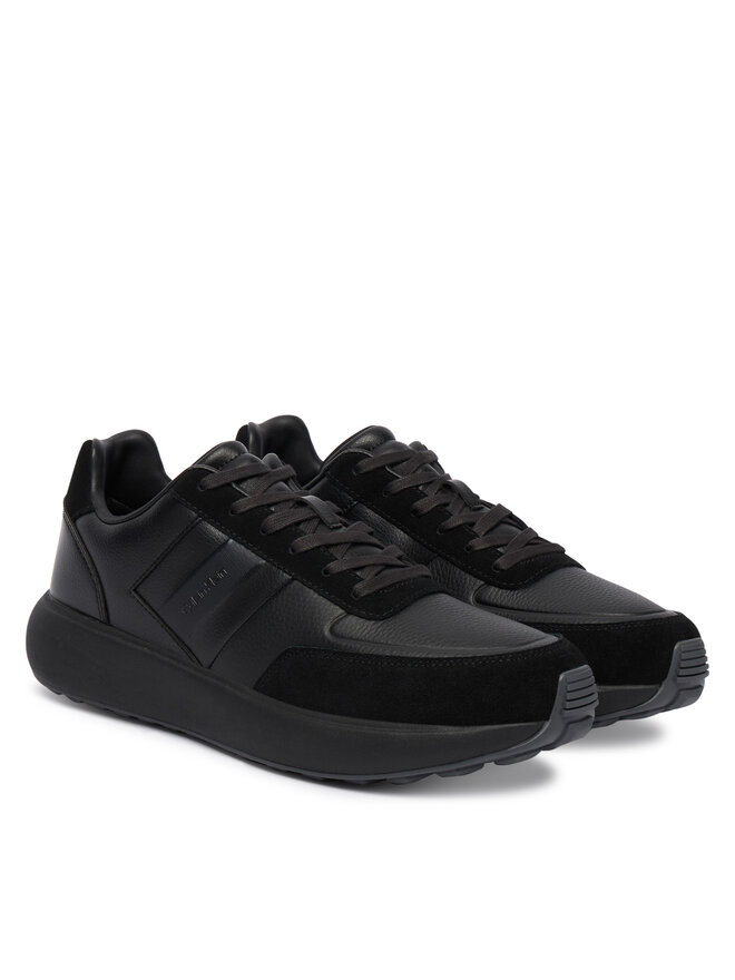 Calvin Klein Sneakers Calvin Klein City Runner Laceup Tape Lth HM0HM02033 Schwarz