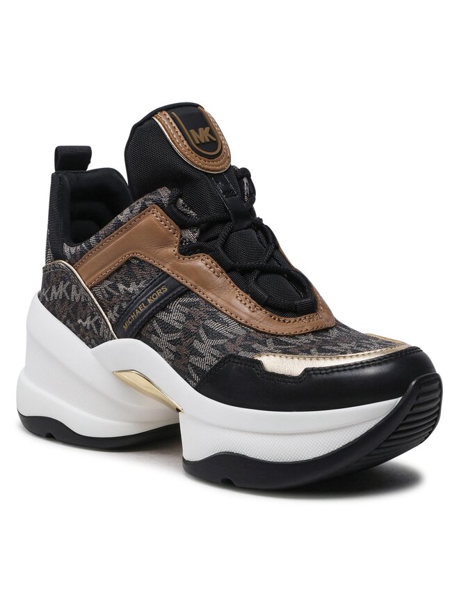 Sneakers MICHAEL Michael Kors Olympia Trainer 43F2OLFS1B Schwarz eschuhe