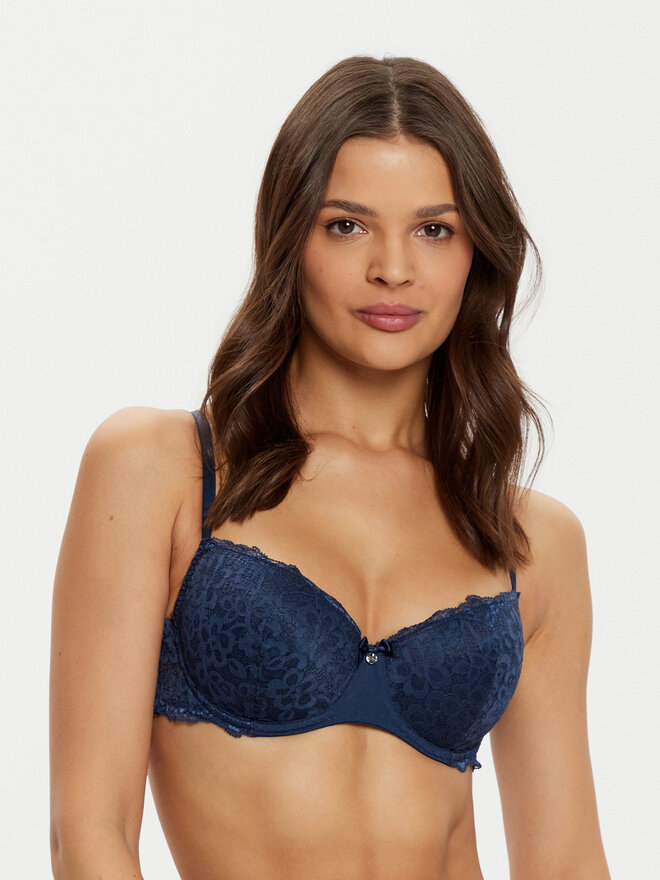 Hunkemöller Hunkemöller Melltartó alsó huzallal Marine 206322 Sötétkék