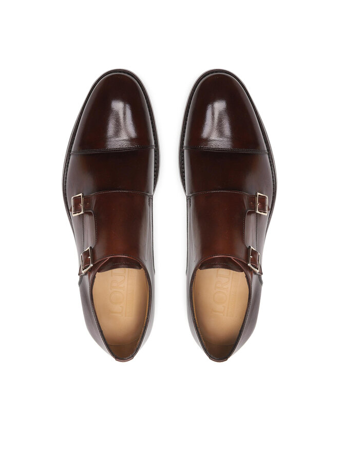 Lord Premium Półbuty Lord Premium Double Monks 5502 Brązowy