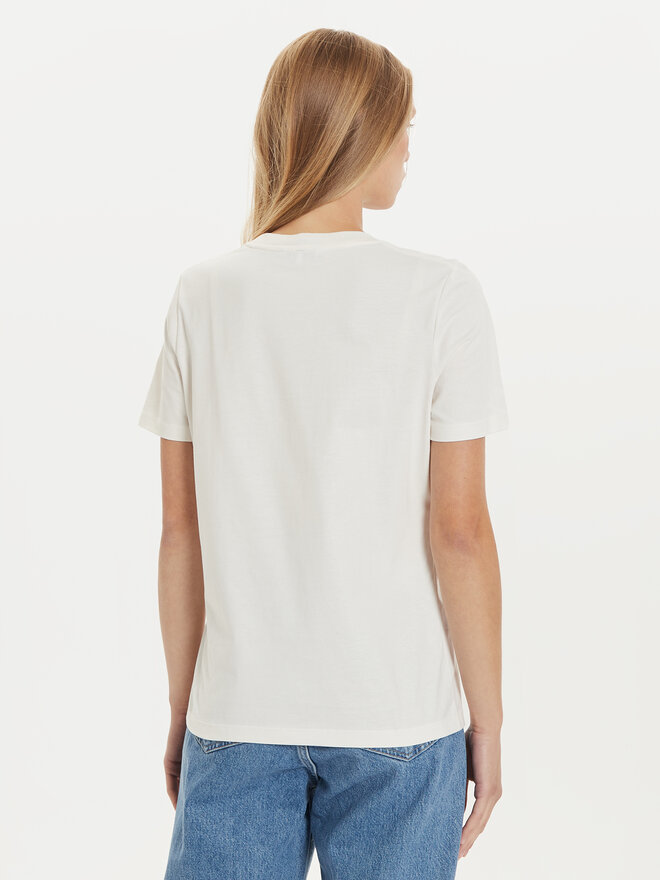 Tommy Hilfiger Tommy Hilfiger T-Shirt Script Graphic WW0WW43502 Εκρού Regular Fit