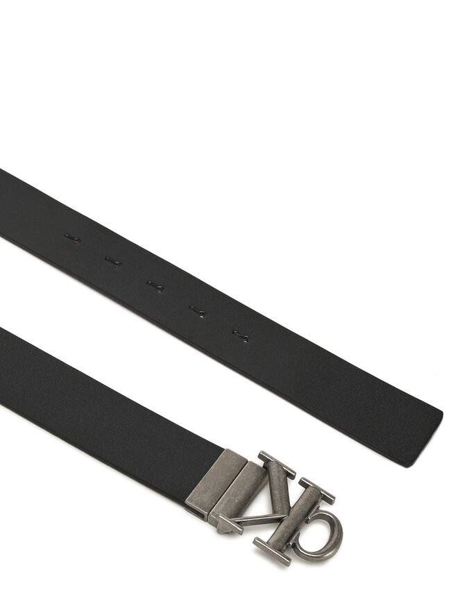Calvin Klein Jeans Ζώνη Ανδρική Calvin Klein Jeans Monogram Plaque 35mm Rev/Adj LV04G7002G Μαύρο