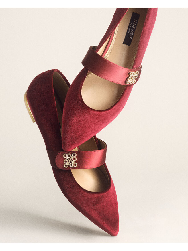 Nine West Baleríny Nine West 8168-1 Bordová