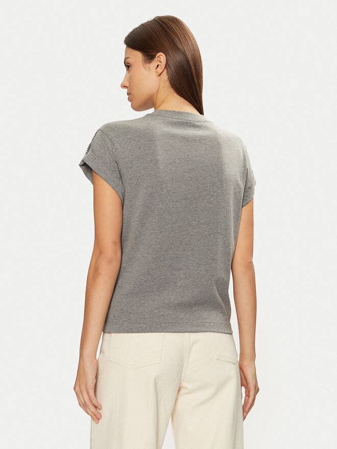 Guess Guess Marškinėliai W5RI06 I3Z14 Pilka Regular Fit