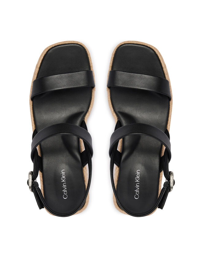 Calvin Klein Sandalen Calvin Klein Block Heel Espa 50 Slingb Lth HW0HW02903 Schwarz