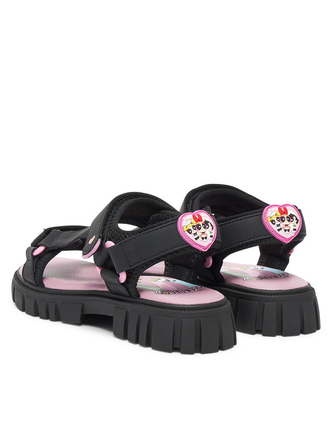 Powerpuff Girls Sandále Powerpuff Girls CS-SS25-339WBPPG Čierna