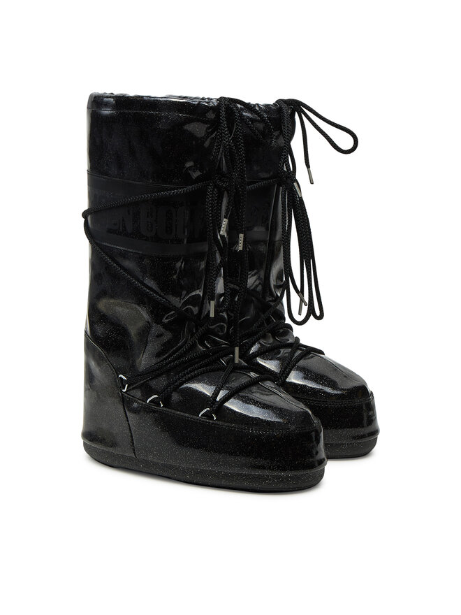 Moon Boot Μπότες Χιονιού Moon Boot Icon Glitter 80D1402850 Μαύρο