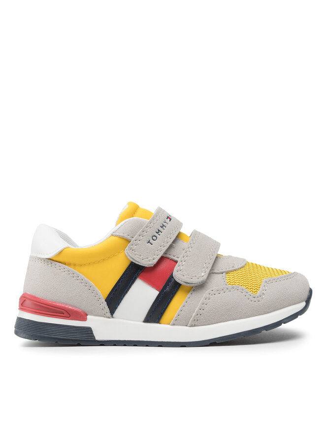 Tommy Hilfiger Сникърси Tommy Hilfiger Low Cut Velcro Sneaker T1B4-32236-1040 S Сив