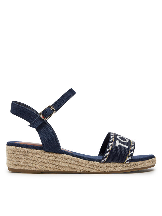 Tommy Hilfiger Espadrilky Tommy Hilfiger Rope Wedge Sandal T3A7-33287-0890 Tmavomodrá
