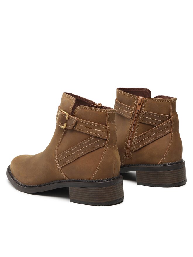 Clarks Členková obuv Clarks Maye Strap 261680794 Hnedá
