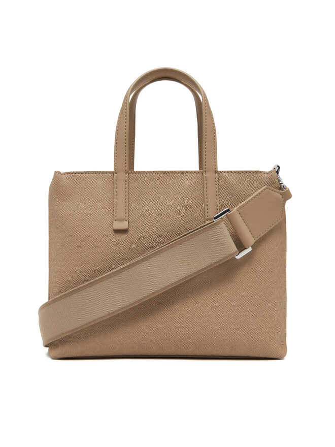 Calvin Klein Kabelka Calvin Klein Ck Must Small Tote_Mono K60K613023 Hnědá