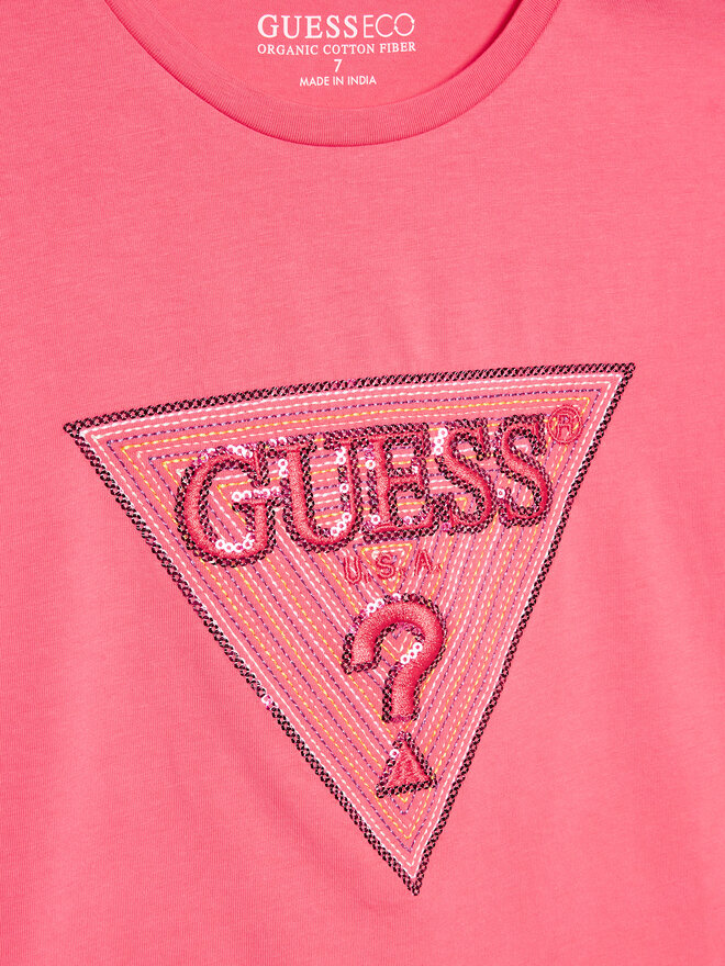 Guess Guess Póló J3GI33 K6YW1 Rózsaszín Boxy Fit
