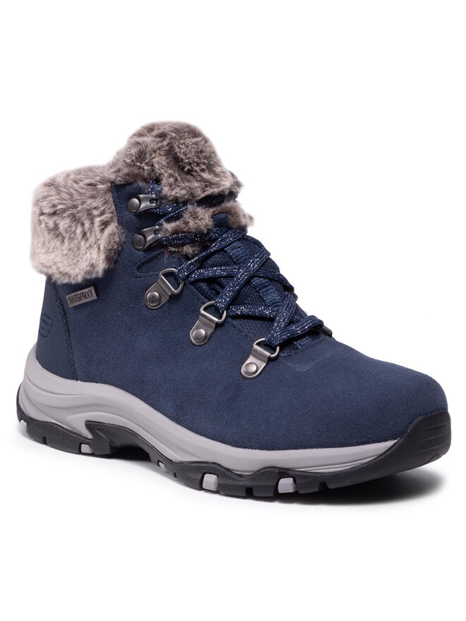 Skechers Polokozačky Skechers Falls Finest 167178/NVY Tmavomodrá