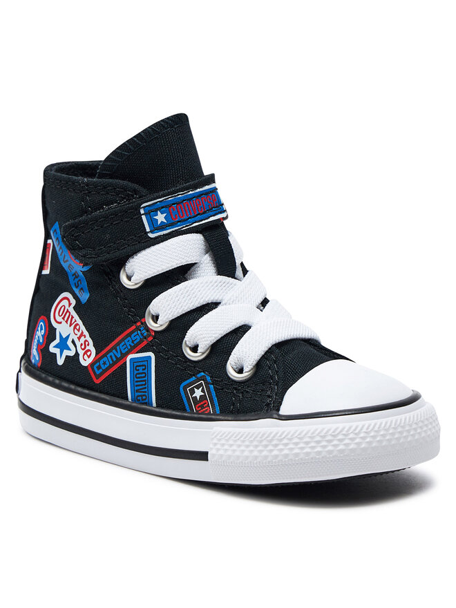 Converse Кецове Converse Chuck Taylor All Star Easy On Stickers A06357C Черен