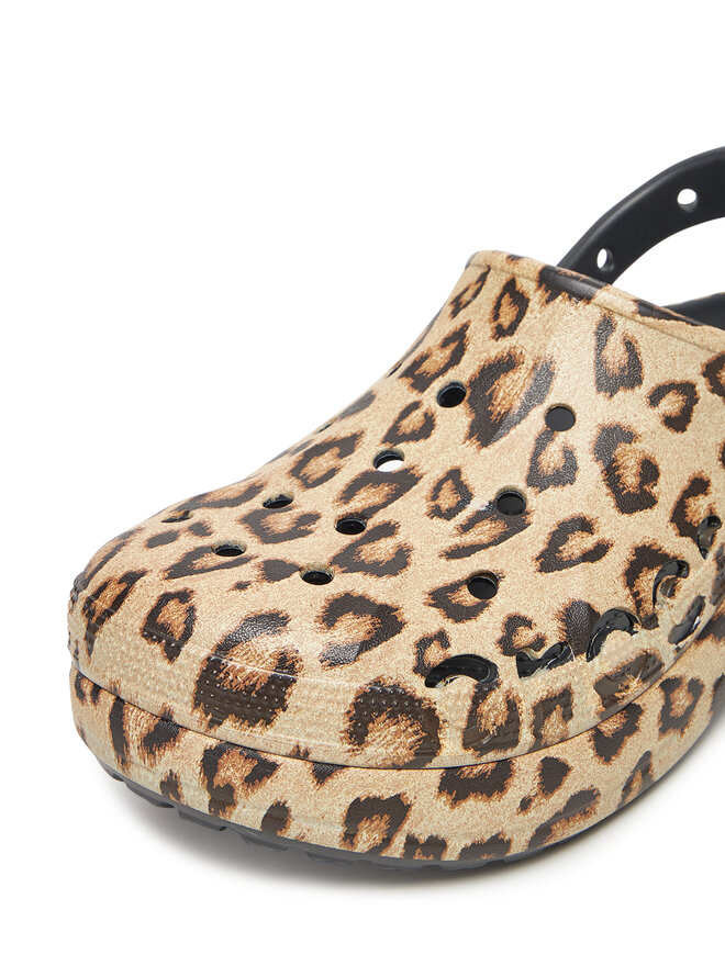Crocs Klapki Crocs BAYA PLATFORM CLOG 208712-0C4 Beżowy