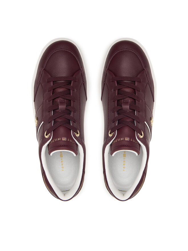 Tommy Hilfiger Sneakers Tommy Hilfiger Th Feminine Cupsole FW0FW09600 Dunkelrot