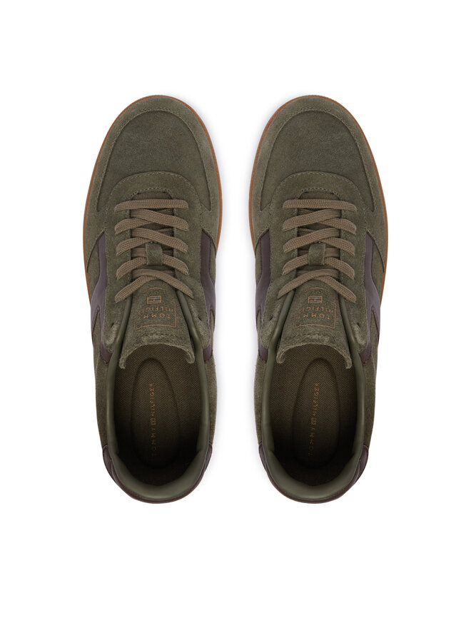 Tommy Hilfiger Sneakers Tommy Hilfiger Th Tribeca Sneaker Suede FM0FM06069 Dunkelgrün